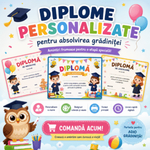 Diplome personalizate de Adio Grădiniță / Clasele primare cod.PE0060VI