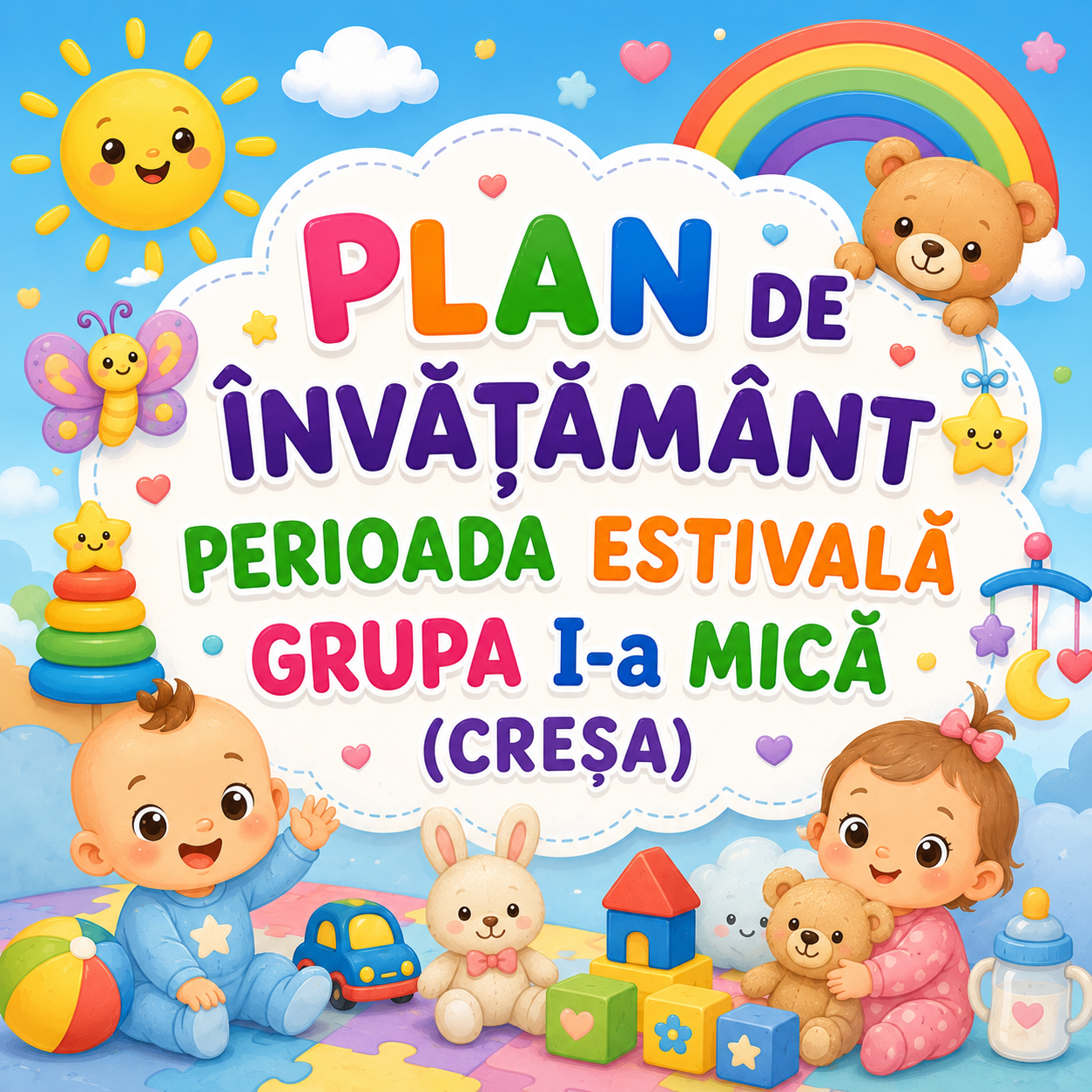 Plan de învățământ perioada estivală (grupa de 2-3 ani) cod.CE0057VI