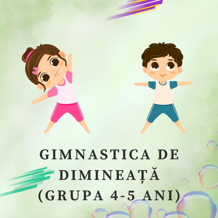 16 Complexe de exerciții pentru gimnastică (4-5 ani) cod.PD0105VI