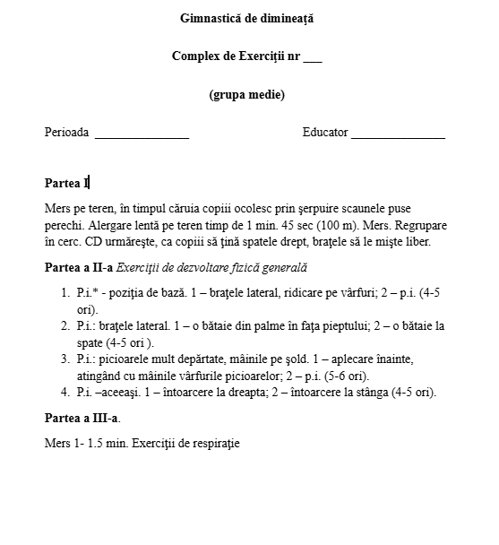 16 Complexe de exerciții pentru gimnastică (4-5 ani) cod.PD0105VI - imagine 2