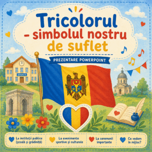 PPT „Tricolorul - simbolul Republicii Moldova ” (4-10 ani) cod.PD0137VI