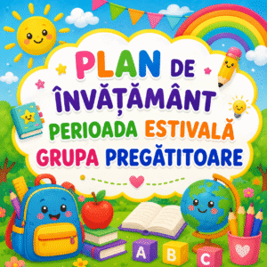 Plan de învățământ perioada estivală (grupa de 6-7 ani) cod.CE0060VI